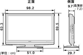 SHARP AQUOS A AE7 LC-40AE7 シャープ　取来人希望