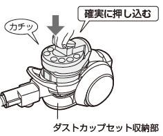 ダストカップセットのお手入れ（はずしかた・組み立てかた）（EC