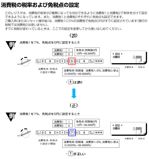電子レジスタ｜XE-A20 取扱説明書(52ページ) 訂正のお知らせ：シャープ