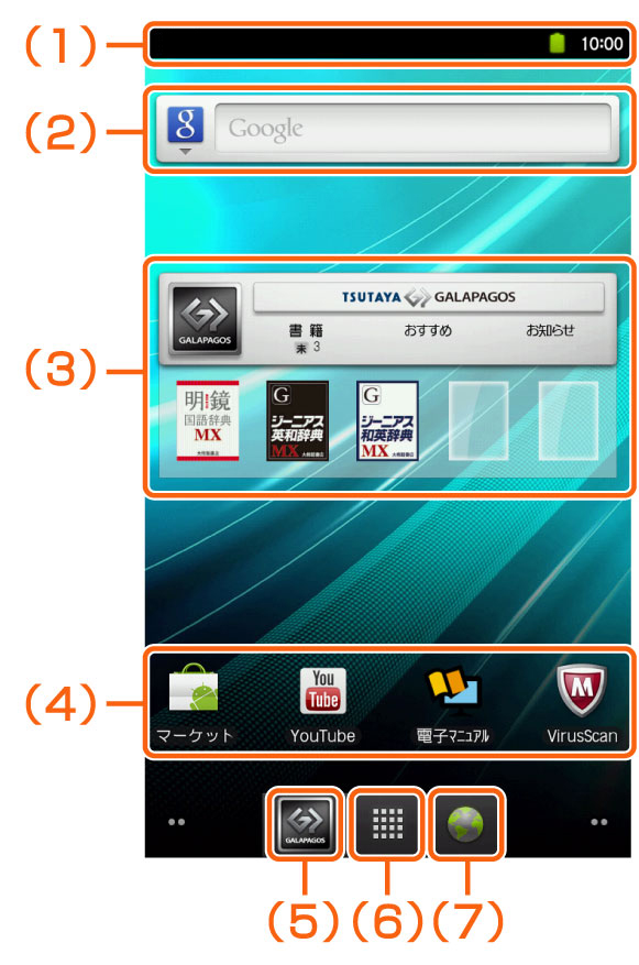 ホーム画面を使う 本製品のご利用に際して ご利用には インターネット回線との接続およびtsutaya Galapagosサービスへの会員登録 無料 が必要です 取扱説明書 製品付属の冊子 インターネットに接続するには 別途プロバイダー