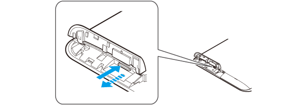 microSDカードを取り外す