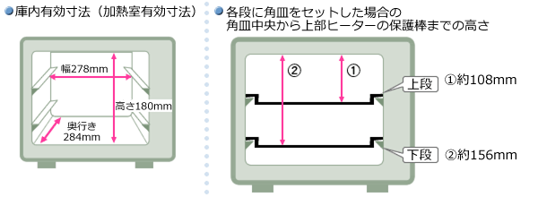 電子レンジ│寸法図（RE-F163/RE-SFE2/RE-S55EJ/RE-F161/RE-CE8/RE