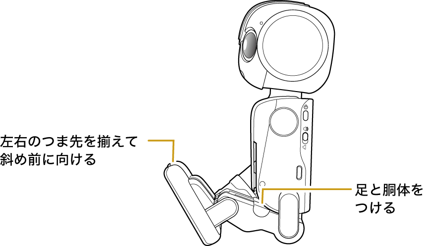 座り姿勢について | ロボホン（SR-03M／SR-04M／SR-05M／SR-S02BJ／SR