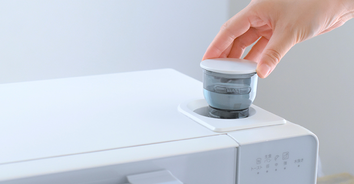 イメージ画像:タンクに水をたっぷりセット